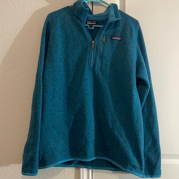 Patagonia Tops - Teal Patagonia Pullover 1/4 Zip Size Large